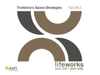 Tradeline's Space Strategies    Oct 2012




                       your job • your way
 