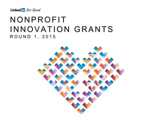 Announcing our 2015 Round 1 Nonprofit Grant Winners