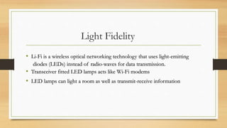 Lifi - Light Fidelity | PPTX