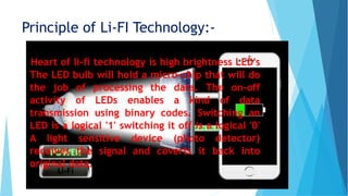 @Paper Presentation on Li-Fi (light fidelity system) | PPT