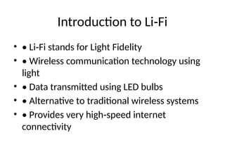 Li Fi Technology: Revolutionizing High-Speed Wireless Communication ...