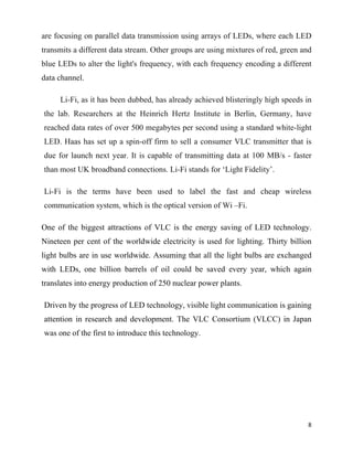 Lifi report | PDF