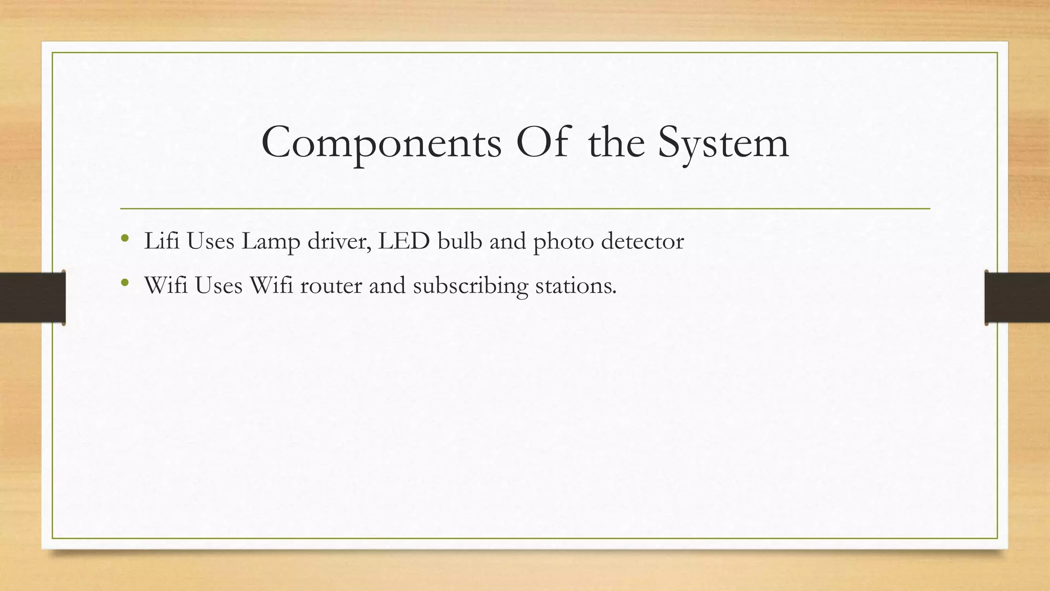 LiFi vs WiFi | PPTX