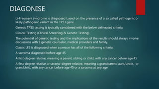 Li fraumeni Syndrome | PPTX