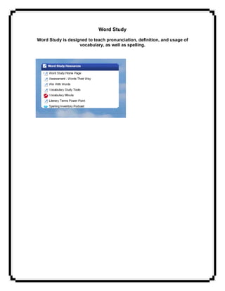 Lift Up Through Literacy Training Manuel