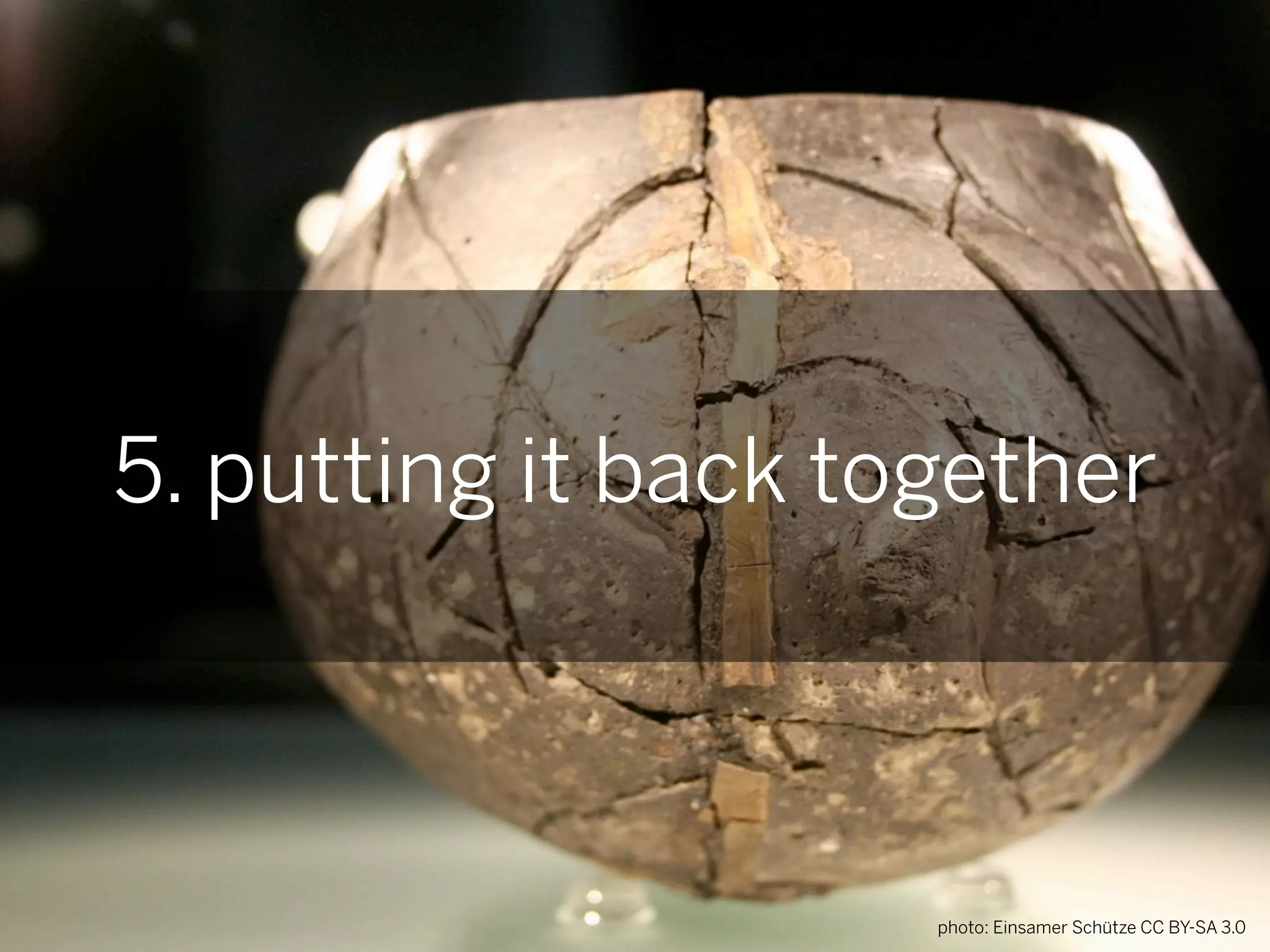 5. putting it back together



                     photo: Einsamer Schütze CC BY-SA 3.0
 