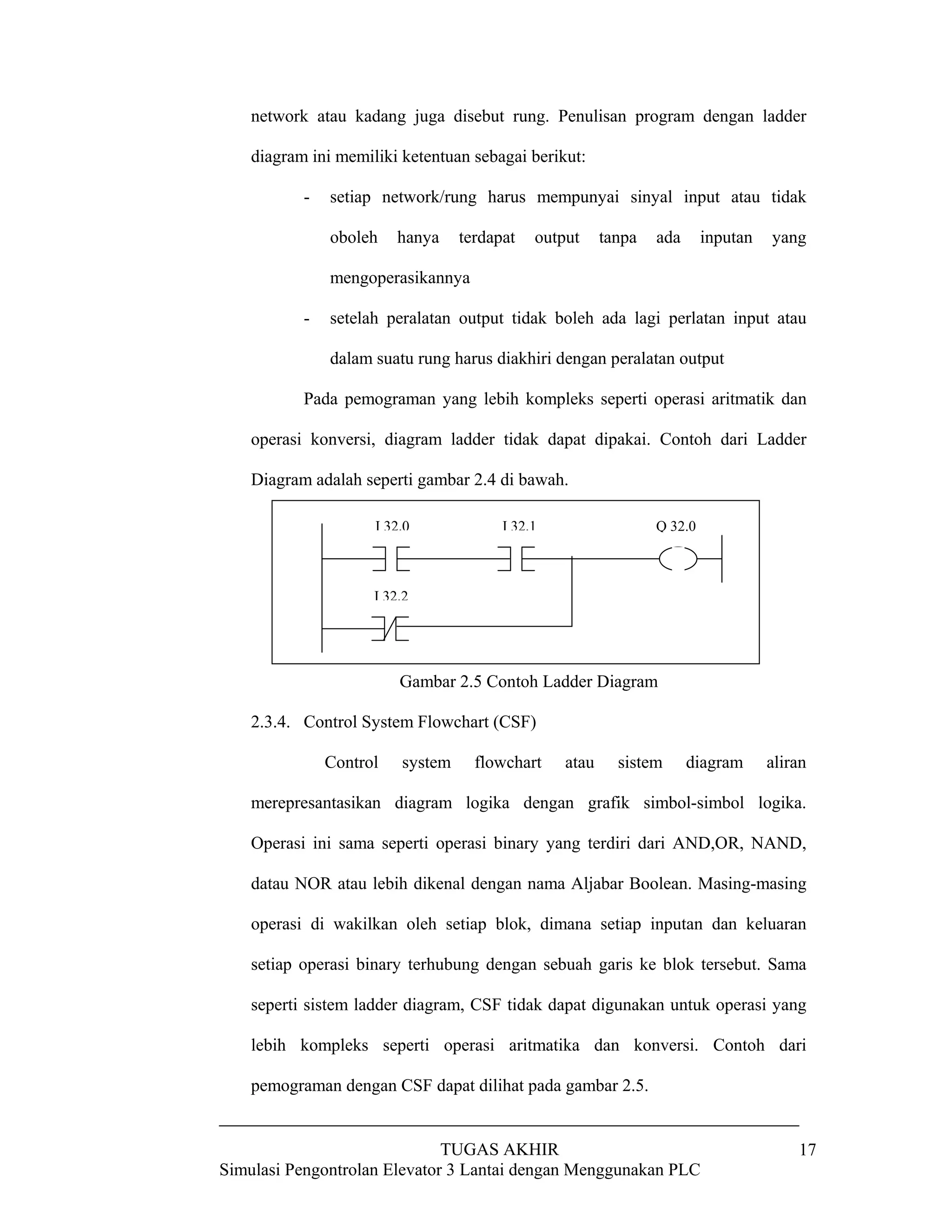 Lift 3 lantai plc | PDF