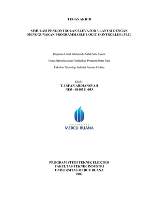 Lift 3 lantai plc | PDF