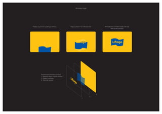 3.
2.
1.
Prostorová orientace (vrstvy)
1. Statický nápis v barvě pozadí
2. Vlajka v pohybu
3. Statické pozadí
Vlajka se pomalu vytahuje nahoru. Vlaje a před ní se odkrývá text. Při ﬁnálním umístění může vlát dál.
Text je bez pohybu.
Animace loga
 