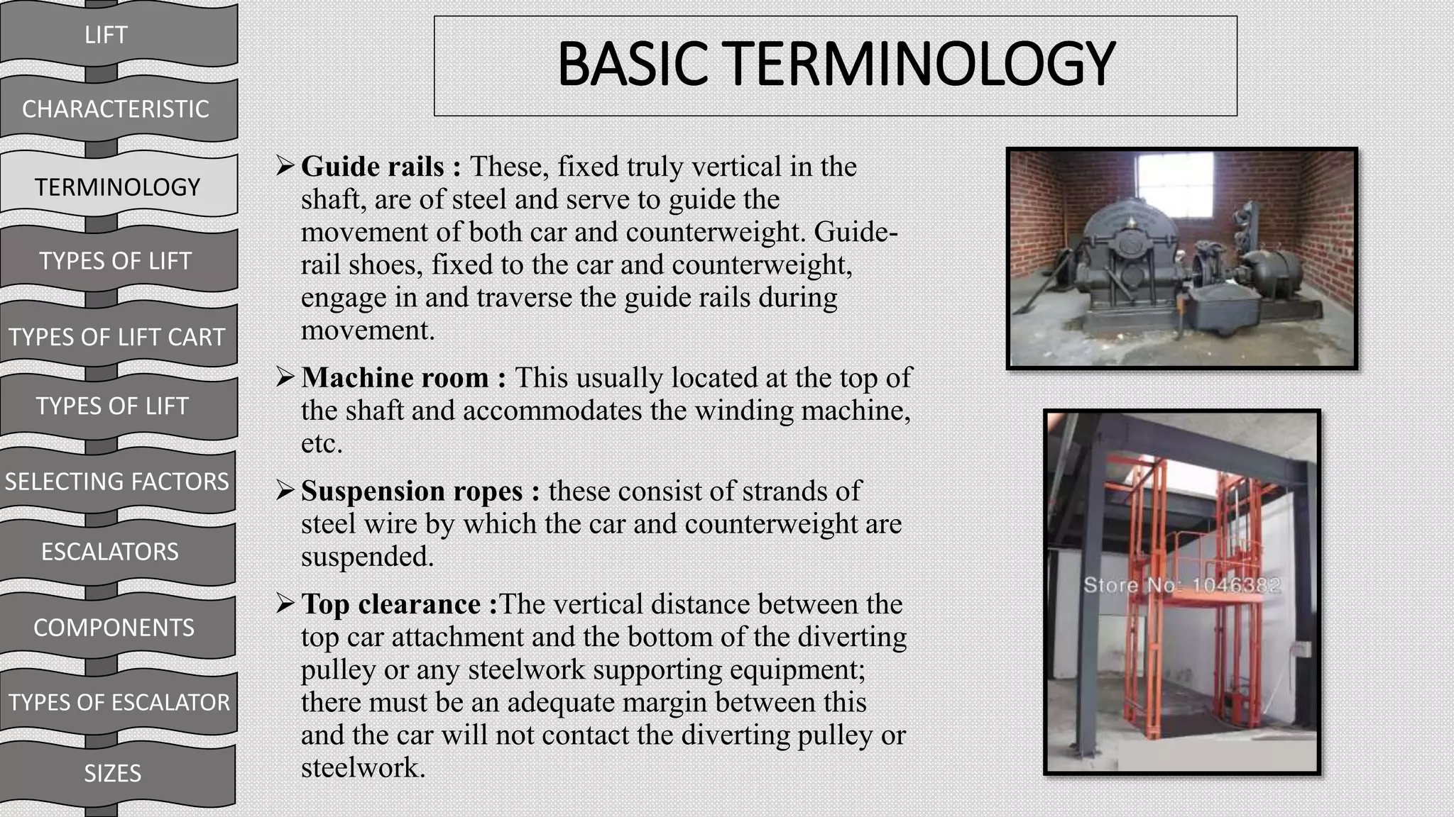 Rail Terminologies Lift, Escalators and travelator.pptx