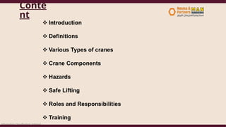 Comprehensive Safe Lifting Practices and Crane Operation Training for ...
