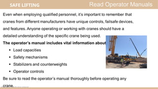 Comprehensive Safe Lifting Practices and Crane Operation Training for ...