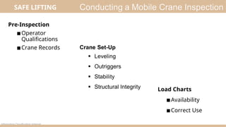 Comprehensive Safe Lifting Practices and Crane Operation Training for ...