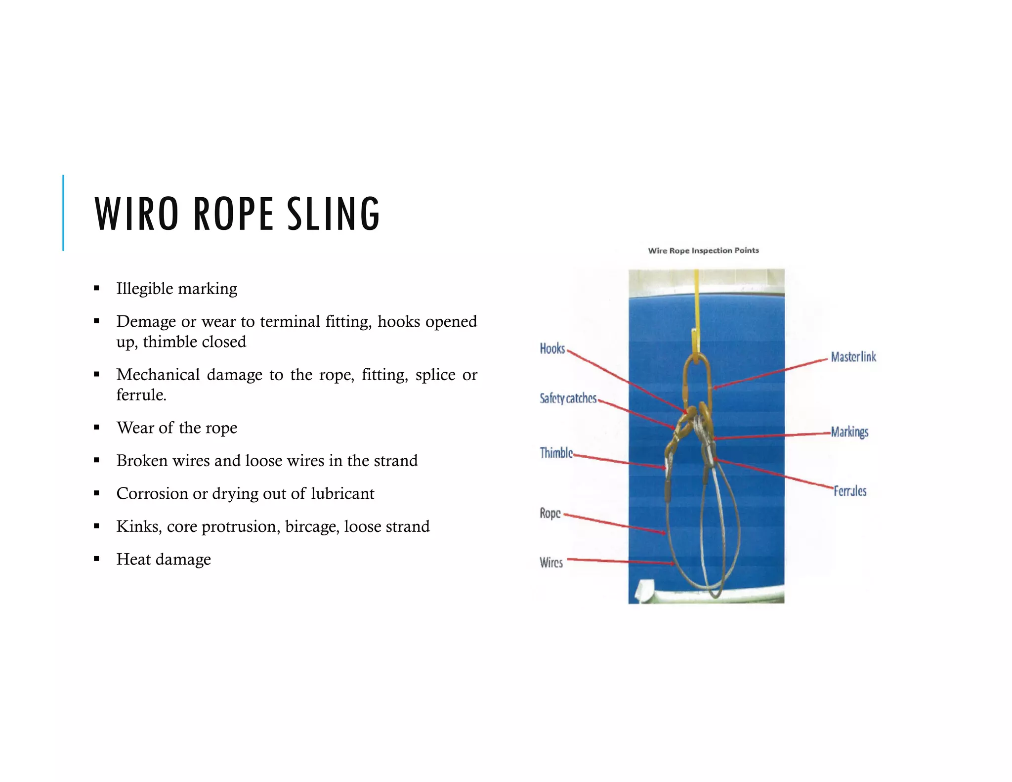 Lifting accessories Inspection | PDF