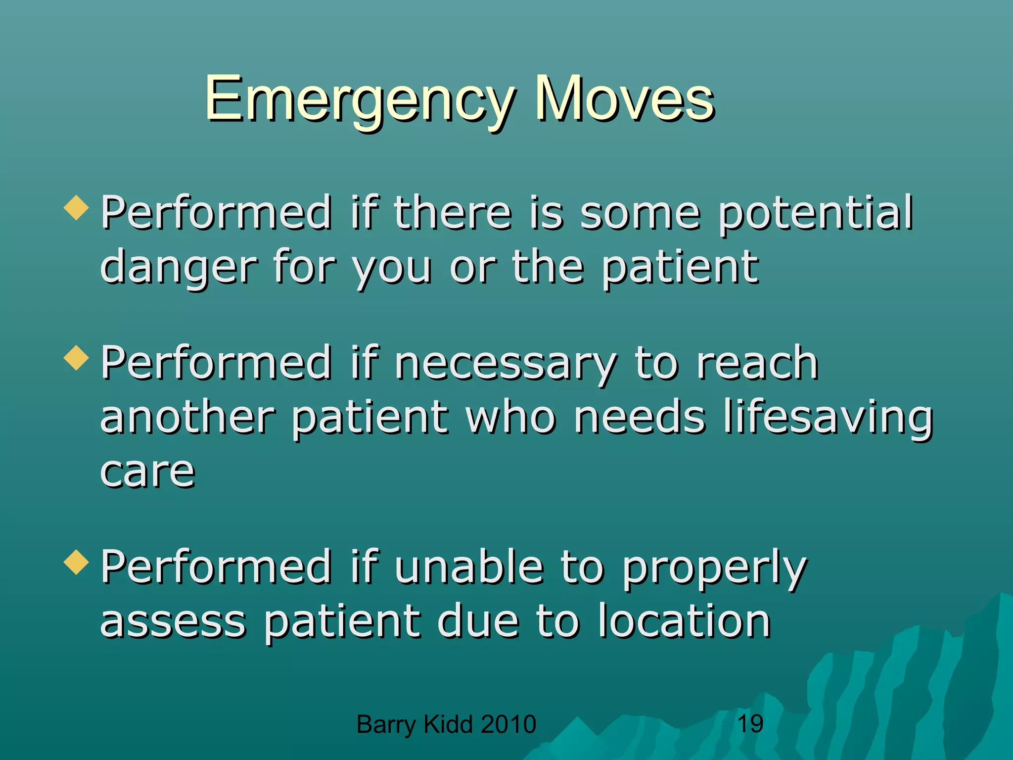 Lifting and moving patients | PPT