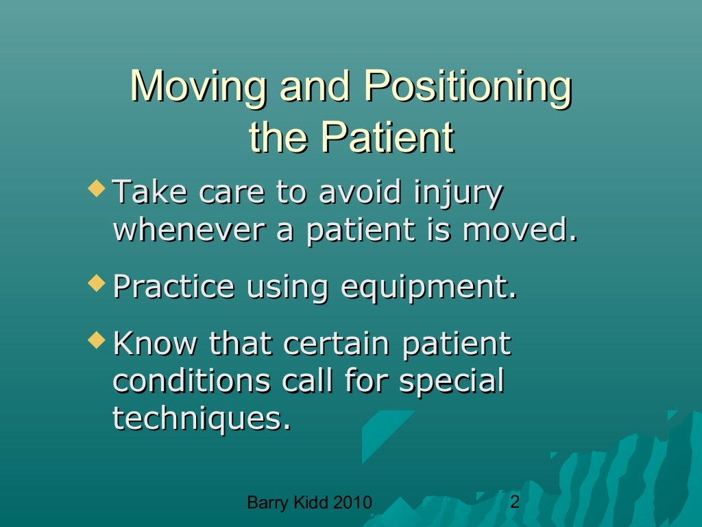 Lifting and moving patients