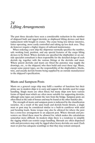 Lifting arrangement cargo handling | PDF