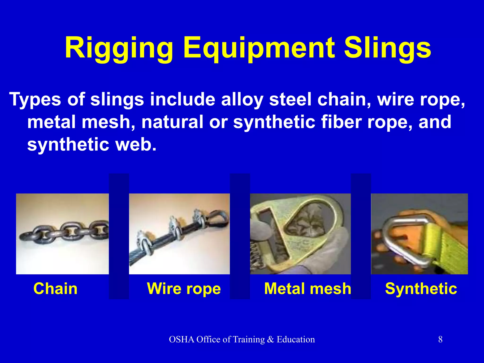 Examples Of Rigging Equipment Lifting equipment Crane.ppt