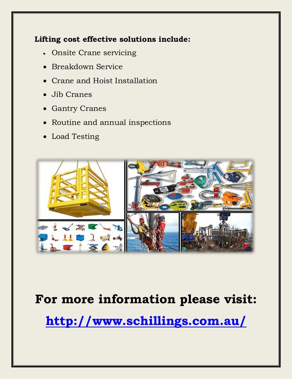 Lifting Equipment Inspection