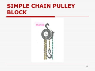 SIMPLE CHAIN PULLEY BLOCK 