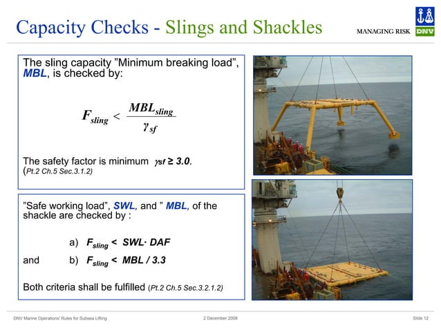 Lifting Rules Example - DNV.pdf | Scuba Diving | Extreme Sports