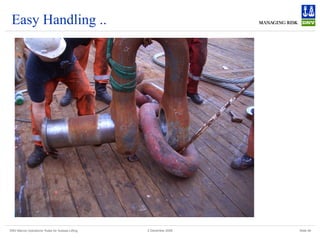 DNV Marine Operations' Rules for Subsea Lifting Slide 46
2 December 2008
Easy Handling ..
 