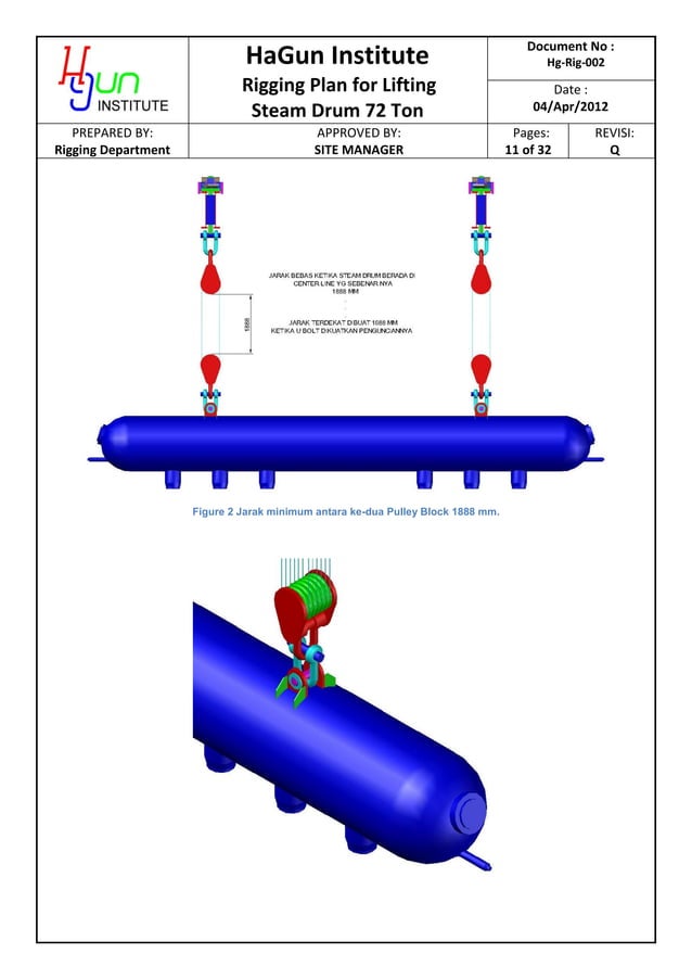 Lifting steam drum 72 ton by winch PDF