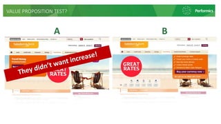 A B
VALUE PROPOSITION TEST?
 