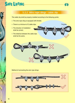 Sideing Rope Clips Installation Lifting tools | PDF