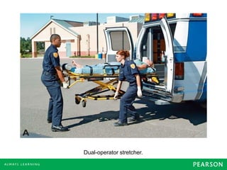 Dual-operator stretcher.
 