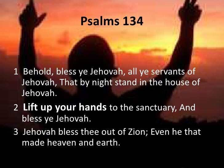 Lifting up holy hands