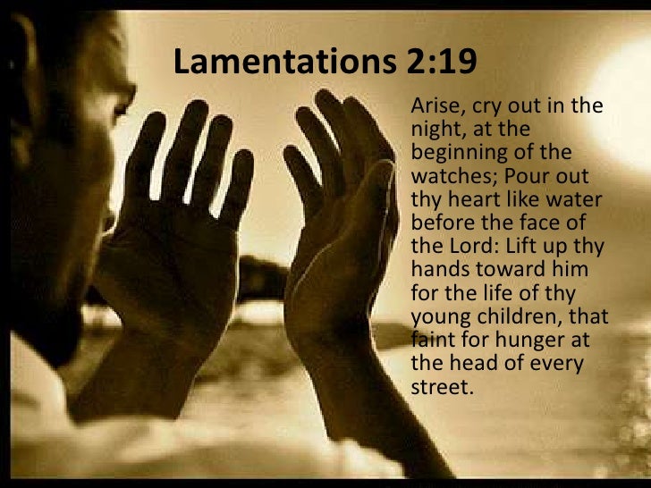 Lifting up holy hands