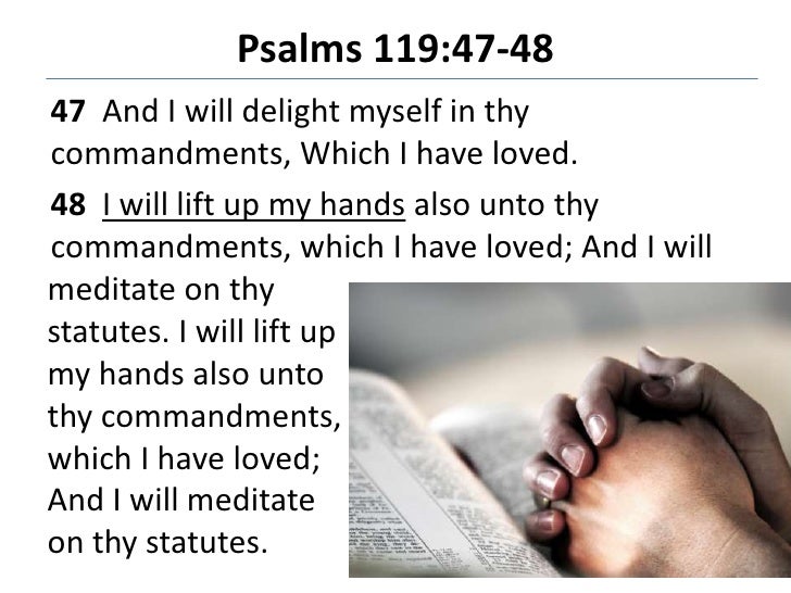 Lifting up holy hands