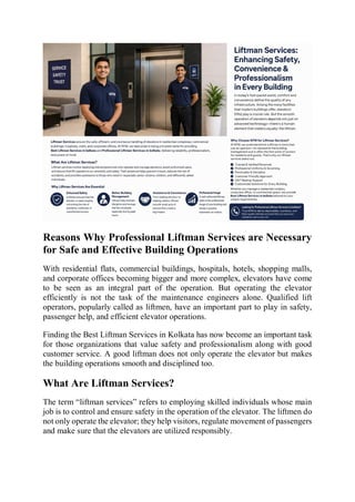 Reasons Why Professional Liftman Services are Necessary for Safe and ...