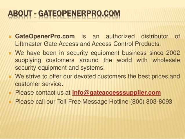 Liftmaster la500 liftmaster la400 - la412 liftmaster