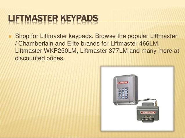 Liftmaster la500 liftmaster la400 - la412 liftmaster