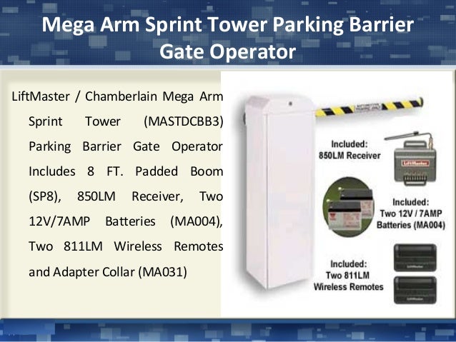 Liftmaster mega arm parking barrier gate operator ...