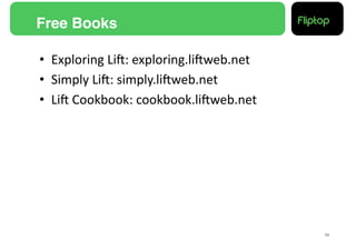 Free Books!

•  Exploring	
  LiE:	
  exploring.liEweb.net	
  
•  Simply	
  LiE:	
  simply.liEweb.net	
  
•  LiE	
  Cookbook:	
  cookbook.liEweb.net	
  




                                                   34!
 