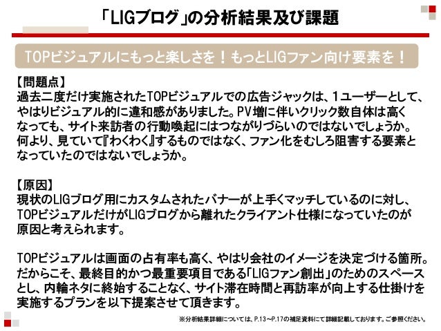 なかにし Lig様へのご提案 追加提案 なかにし Lig様へのご提案 追加提案