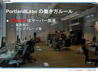 PortlandLabs ΃P` 
2014.11.17 () concrete5 & ꥫWeb  
 ҹϥ`Щ`vB 
o o 
o åץ`ɵ 
 