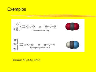 Exemplos




  Praticar: NF3; CS2; HNO3
 