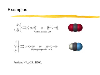 Exemplos




  Praticar: NF3; CS2; HNO3
 