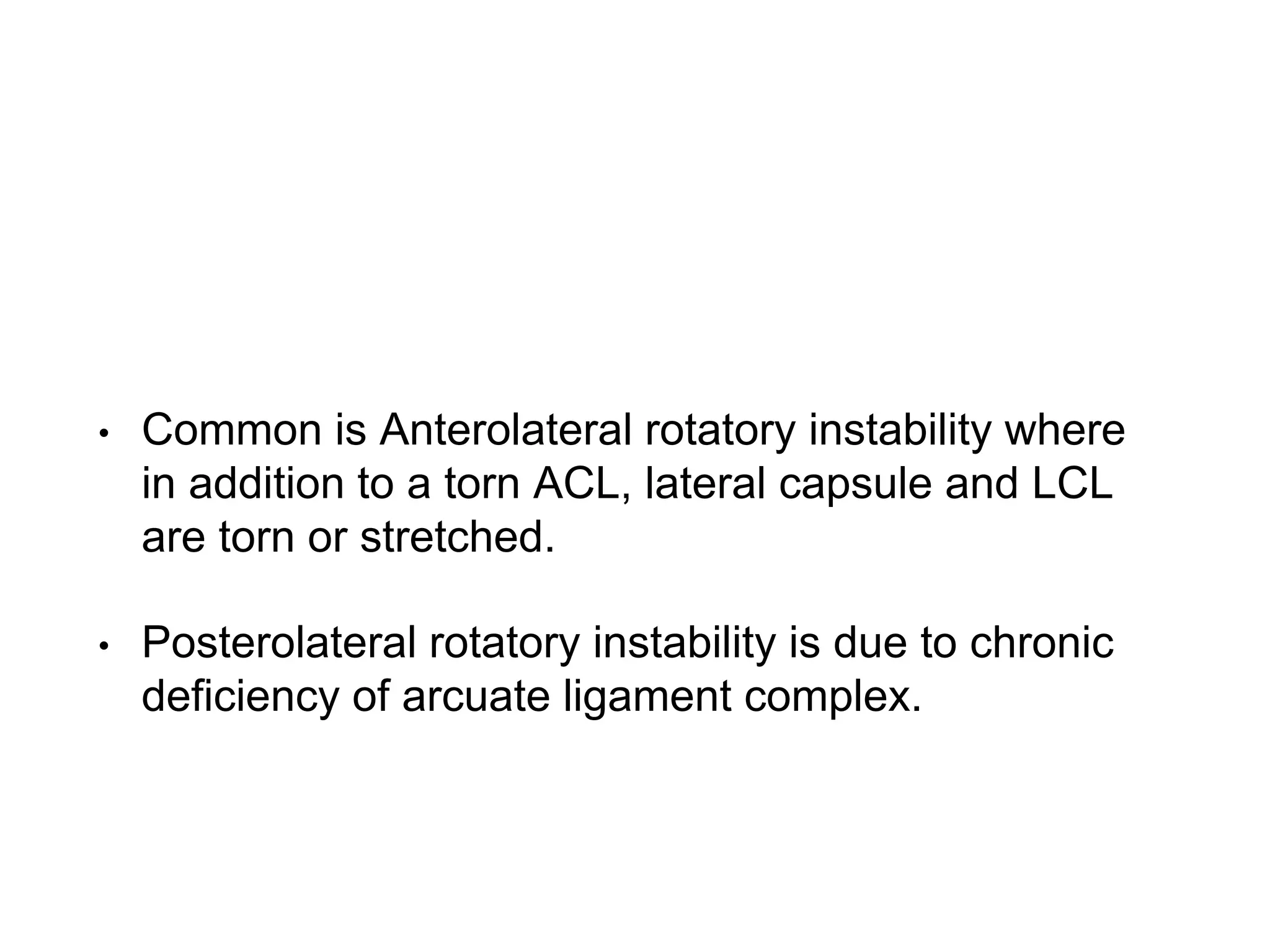 Ligament injury to knee: ACL | PPTX
