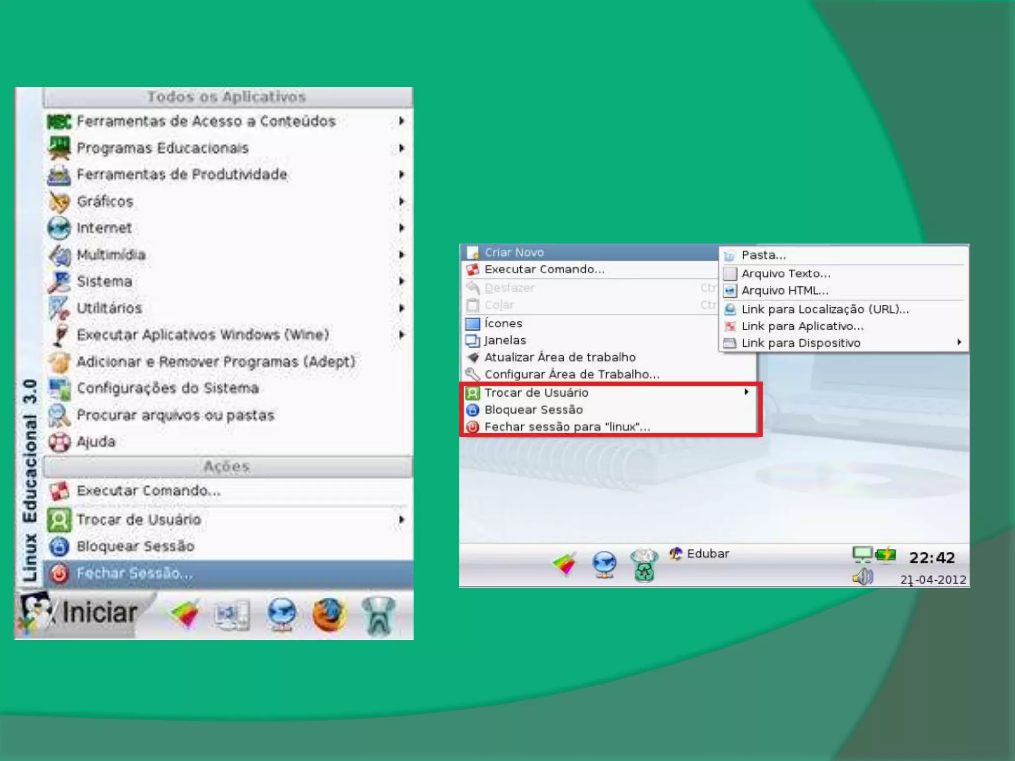 Ligando os computadores