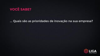 VOCÊ SABE?
... Quais são as prioridades de inovação na sua empresa?
 