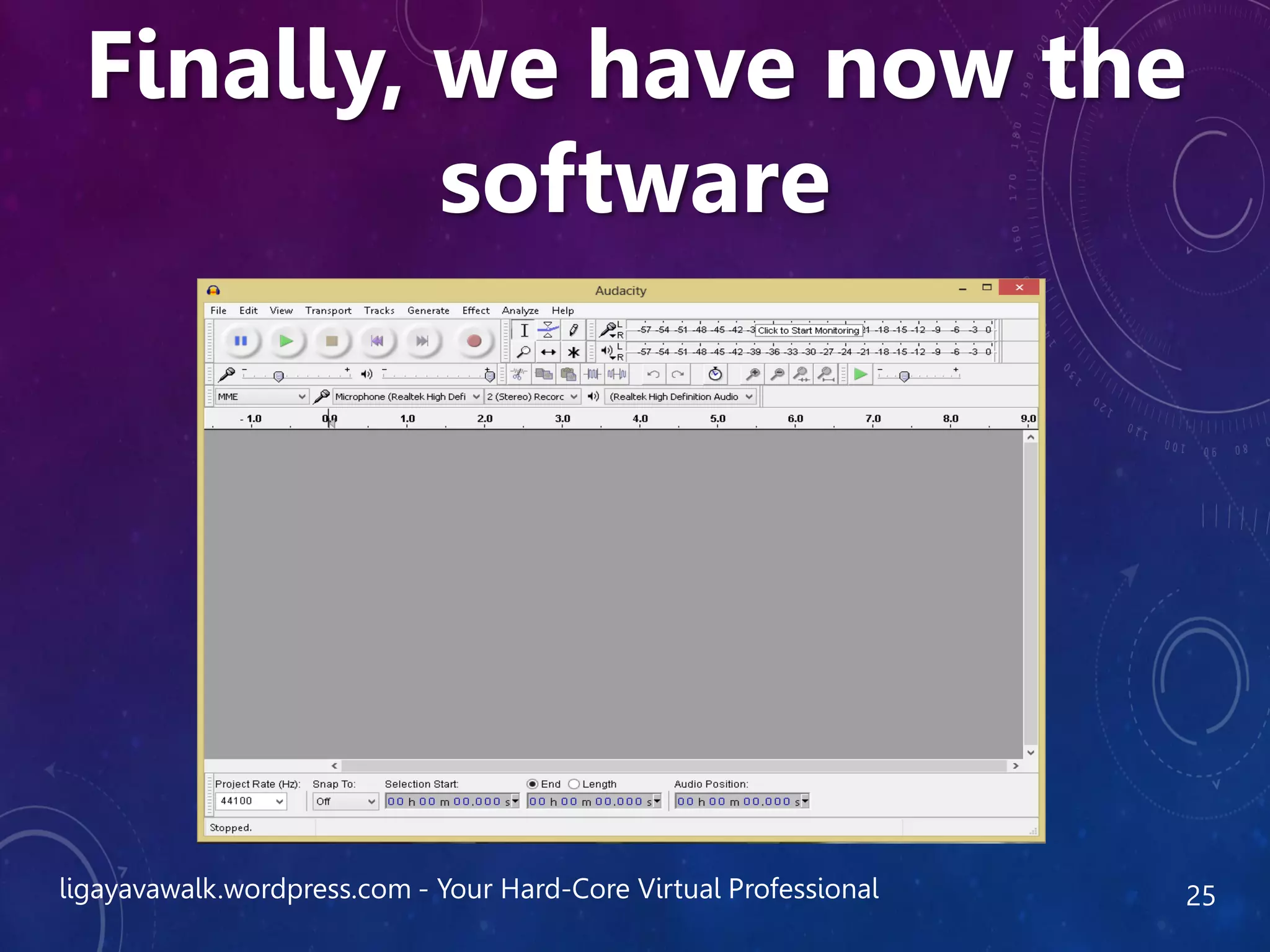 ligayavawalk.wordpress.com - Your Hard-Core Virtual Professional 25
Finally, we have now the
software
 