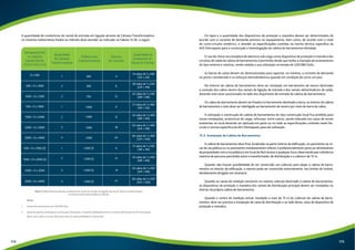 A quantidade de condutores do ramal de entrada em ligação através de Câmara Transformadora 
no Sistema Subterrâneo Radial ou Híbrido deve atender ao indicado na Tabela 12.2b, a seguir: 
t 
Quantidade 
de Câmaras 
Transformadoras 
Quantidade de 
Condutores do 
Ramal de Entrada 
Potência dos 
Transformadores 
Número 
de Circuitos 
Demanda (kVA) 
no Sistema 
Radial/Híbrido 
(13,8 kV/34,5 kV) 
D  500 
500  D  1000 
1000  D  1500 
500  D  1000 
1000  D  2000 
2000  D  3000 
3000  D  4000 
500  D  1000 (2) 
1000  D  2000 (2) 
2000  D  3000 
3000  D  4000 
14 cabos de 1 x 240 
(12F + 2N) 
28 cabos de 1 x 240 
(24F + 4N) 
42 cabos de 1 x 240 
(36F + 6N) 
21 cabos de 1 x 400 
(18F + 3N) 
42 cabos de 1 x 400 
(36F + 6N) 
63 cabos de 1 x 400 
(54F + 9N) 
84 cabos de 1 x 400 
(72F + 12N) 
21 cabos de 1 x 240 
(18F + 3N) 
42 cabos de 1 x 240 
(36F + 6N) 
63 cabos de 1 x 240 
(54F + 9N) 
84 cabos de 1 x 240 
(72F + 12N) 
500 4 
500 
750 
1.000 
1.000 
1.000 
1.000 
1.000 (1) 
1.000 (1) 
1.000 (1) 
1.000 (1) 
1 
2 
2 
1 
2 
3 
4 
1 
2 
3 
4 
8 
12 
6 
12 
18 
24 
6 
12 
18 
24 
Tabela 12.2b: Determinação dos condutores do ramal de entrada em ligação através de Câmara Transformadora 
no Sistema Subterrâneo Radial ou Híbrido 
Notas: 
1. Tensão de fornecimento em 220/380 Volts. 
2. Somente quando solicitada por escrito pelo interessado, e havendo viabilidade técnica na rede de distribuição da AES Eletropaulo. 
Neste caso, todos os custos adicionais serão de responsabilidade do interessado. 
Os tipos e a quantidade dos dispositivos de proteção e manobra devem ser determinados de 
acordo com a corrente de demanda prevista no equipamento, bem como, de acordo com o nível 
de curto-circuito simétrico, e atender as especificações contidas na norma técnica específica da 
AES Eletropaulo para a construção e homologação do cabina de barramentos blindada. 
O uso de chave seccionadora de abertura sob carga como dispositivo de proteção e manobra dos 
circuitos de saída da cabina de barramentos é permitido desde que tenha a manopla de acionamento 
do tipo externa e rotativa, sendo vedada a sua utilização na tensão de 220/380 Volts. 
As barras de cobre devem ser dimensionadas para suportar, no mínimo, a corrente de demanda 
no ponto considerado e os esforços eletrodinâmicos quando em condição de curto-circuito. 
No interior da cabina de barramentos deve ser instalado um barramento de neutro destinado 
a conexão dos cabos neutro dos ramais de ligação de entrada e dos ramais alimentadores de saída, 
devendo este estar posicionado no lado dos disjuntores de entrada da cabina de barramentos. 
Os cabos de aterramento devem ser fixados no barramento destinado a terra, no interior da cabina 
de barramentos e este deve ser interligado ao barramento de neutro por meio de barra de cobre. 
A utilização e construção de cabina de barramentos do tipo construção local fica proibida para 
novas instalações, acréscimos de carga, reformas, entre outros, sendo tolerada nos casos de serem 
existentes no local devendo ser aplicada em parte ou no todo as especificações contidas neste fas-cículo 
e norma específica da AES Eletropaulo para tal utilização. 
15.3. Instalação da Cabina de Barramentos 
A cabina de barramentos deve ficar localizada na parte interna da edificação, no pavimento ao ní-vel 
da via pública ou no pavimento imediatamente inferior e preferencialmente junto ao alinhamento 
da propriedade com a via pública e em local de fácil acesso a qualquer hora, observando que a distância 
máxima de percurso permitida entre o transformador de distribuição e a cabina é de 15 m. 
Quando não houver possibilidade de ser construído um cubículo para alojar a cabina de barra-mentos 
no interior da edificação, o mesmo pode ser construído externamente, nos limites do imóvel, 
devidamente abrigado em alvenaria. 
Quando as caixas de medição estiverem no mesmo cubículo destinado à cabina de barramentos, 
os dispositivos de proteção e manobra dos ramais de distribuição principal devem ser instalados no 
interior da própria cabina de barramentos. 
Quando o centro de medição estiver instalado a mais de 15 m do cubículo da cabina de barra-mentos, 
deve ser prevista a instalação de caixa de distribuição e ao lado desta, caixa de dispositivo de 
proteção e manobra. 
174 175 
 
