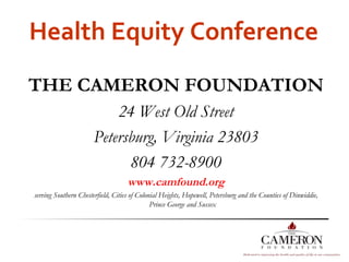 Health Equity Conference ,[object Object],[object Object],[object Object],[object Object],[object Object],[object Object]