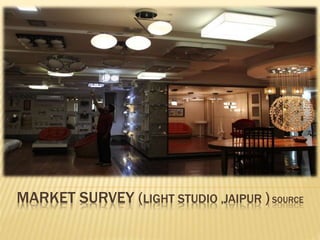 MARKET SURVEY (LIGHT STUDIO ,JAIPUR )SOURCE
 