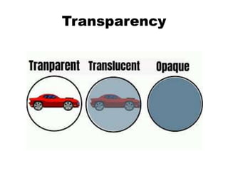 Transparency
 